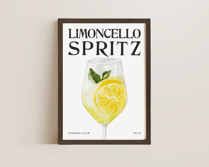 Limoncello Spritz Cocktail Print