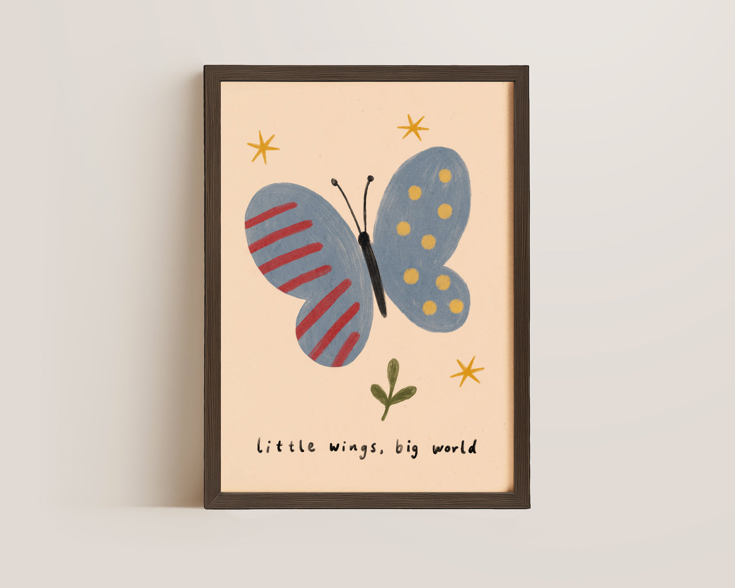 Little Wings Big World Print
