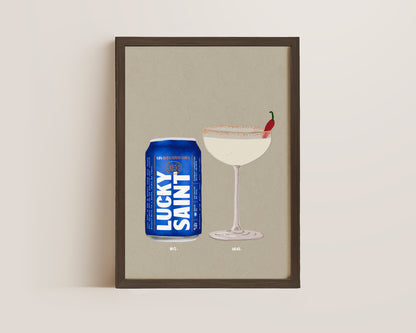 Lucky Saint & Spicy Marg Print