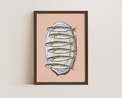 Pink Mackerel Print