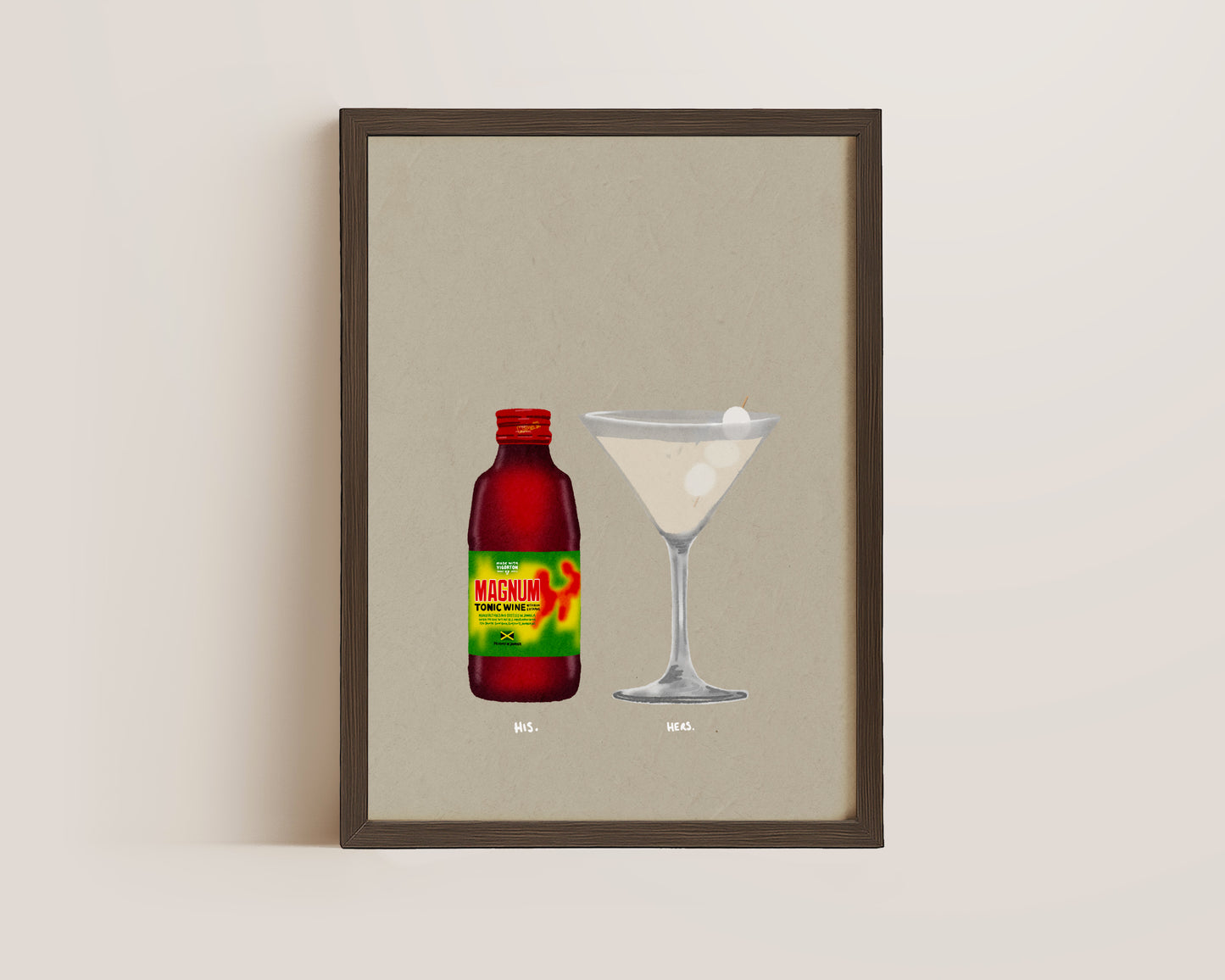 Magnum & Lychee Martini Print