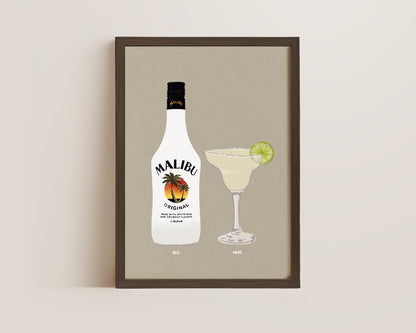 Malibu & Margarita Print