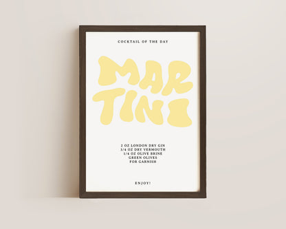 Martini Recipe Print