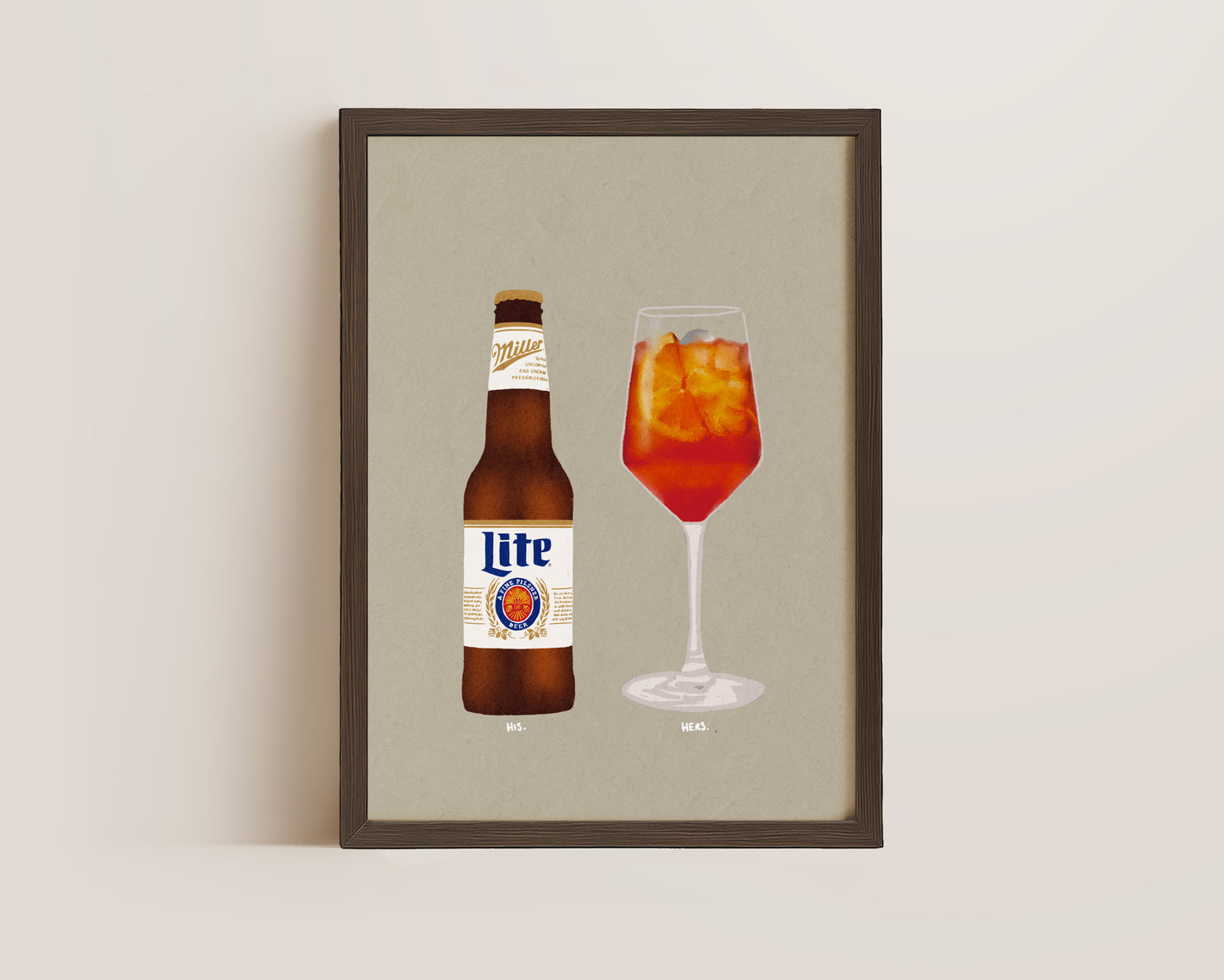 Miller Lite & Aperol Spritz Print