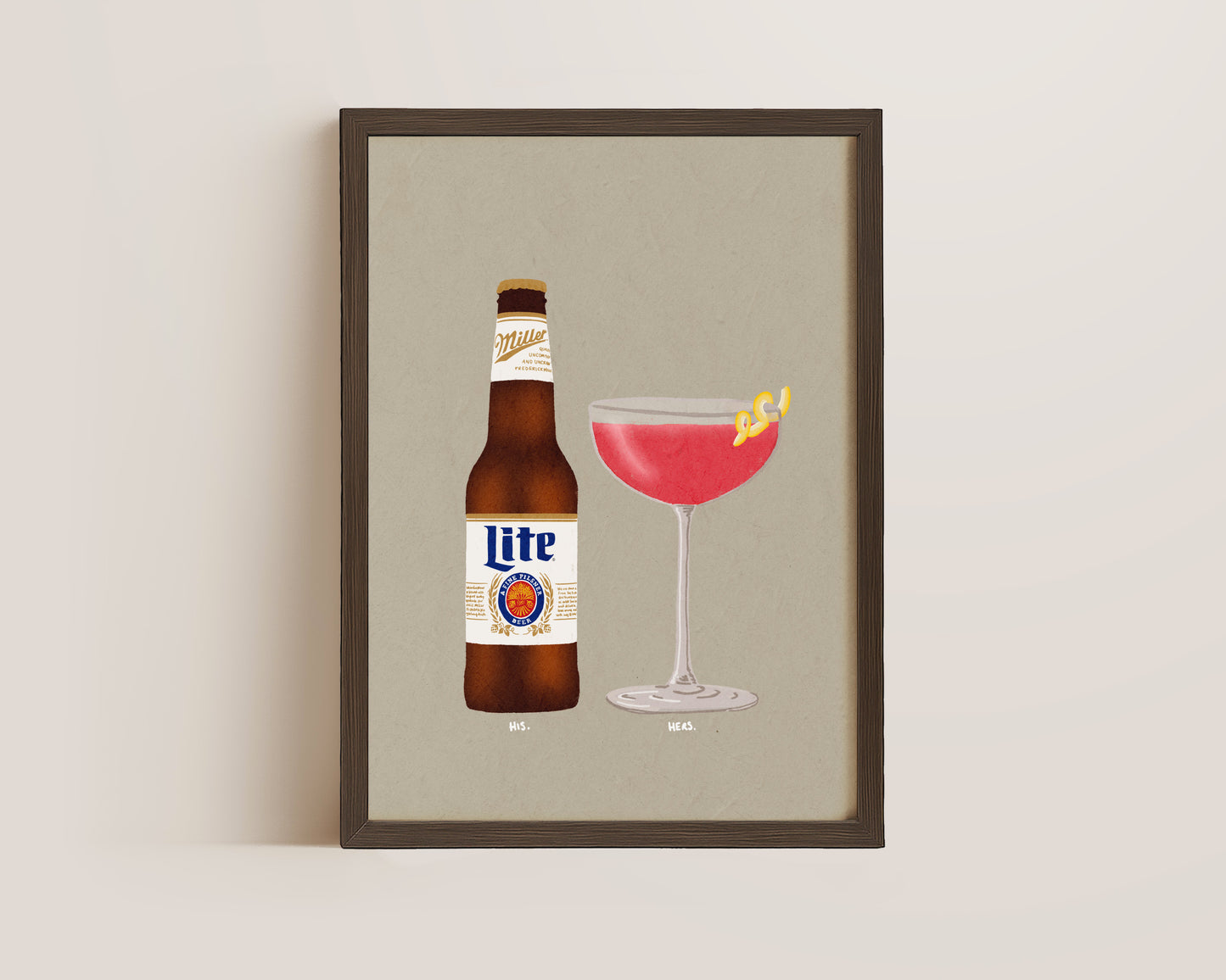 Miller Lite & Cosmopolitan Print