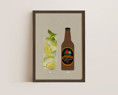 Mojito & Strawberry Lime Kopparberg Print