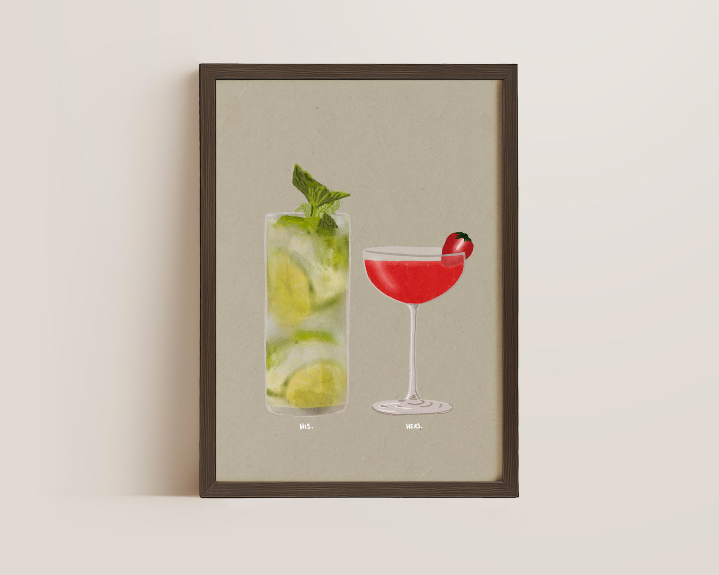 Mojito & Strawberry Daiquiri Print