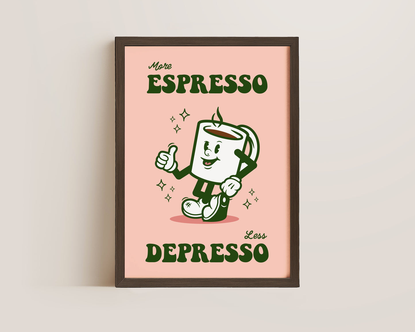 More Espresso Less Depresso Print
