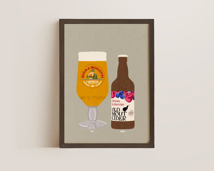 Moretti & Old Mout Berries & Cherries Print