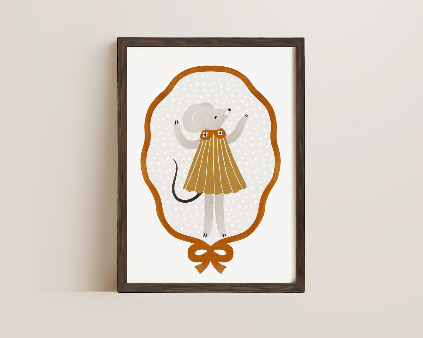 Mouse In Dress Print