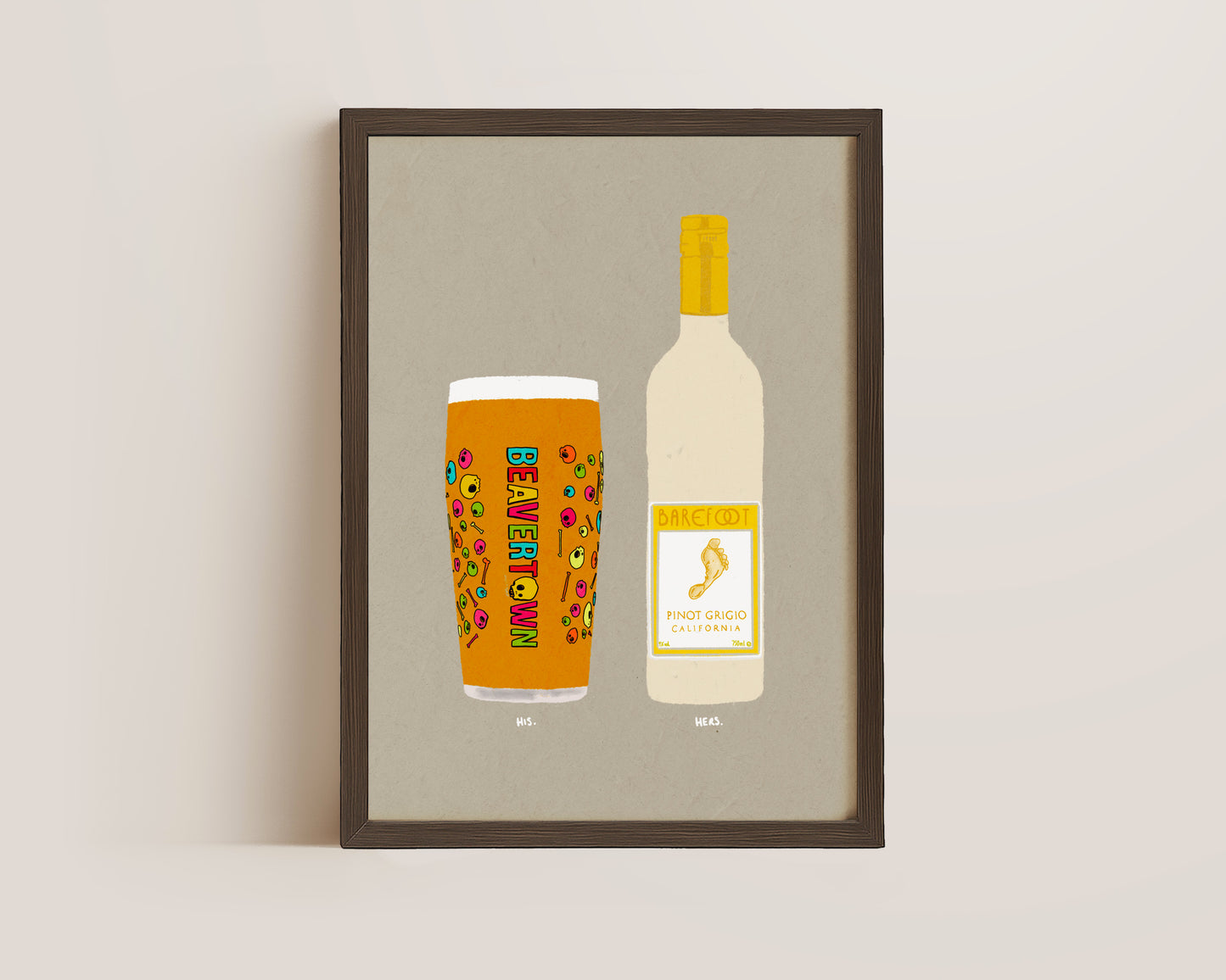 Neck Oil & Barefoot Pinot Print