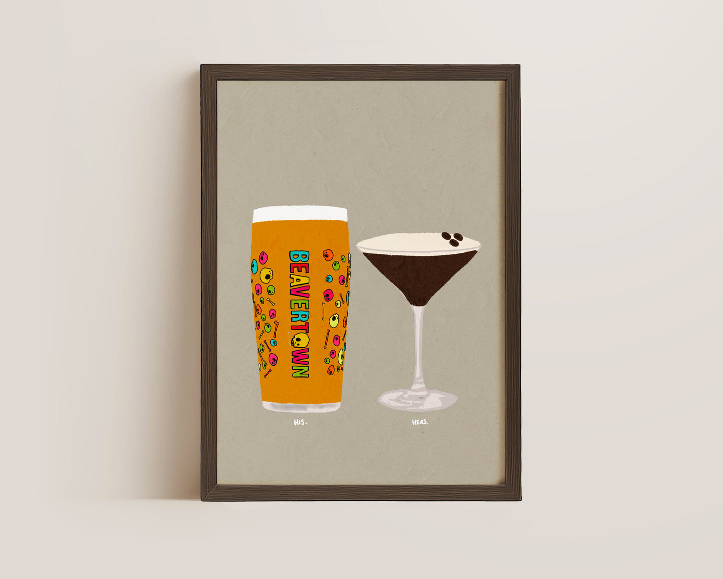 Neck Oil & Espresso Martini Print