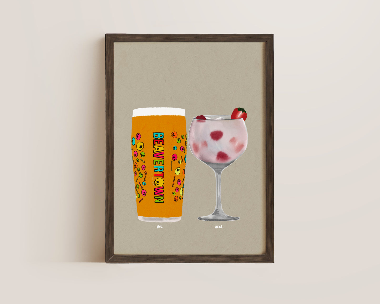 Neck Oil & Pink Gin Print