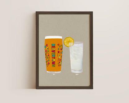 Neck Oil & Vodka Lemonade Print
