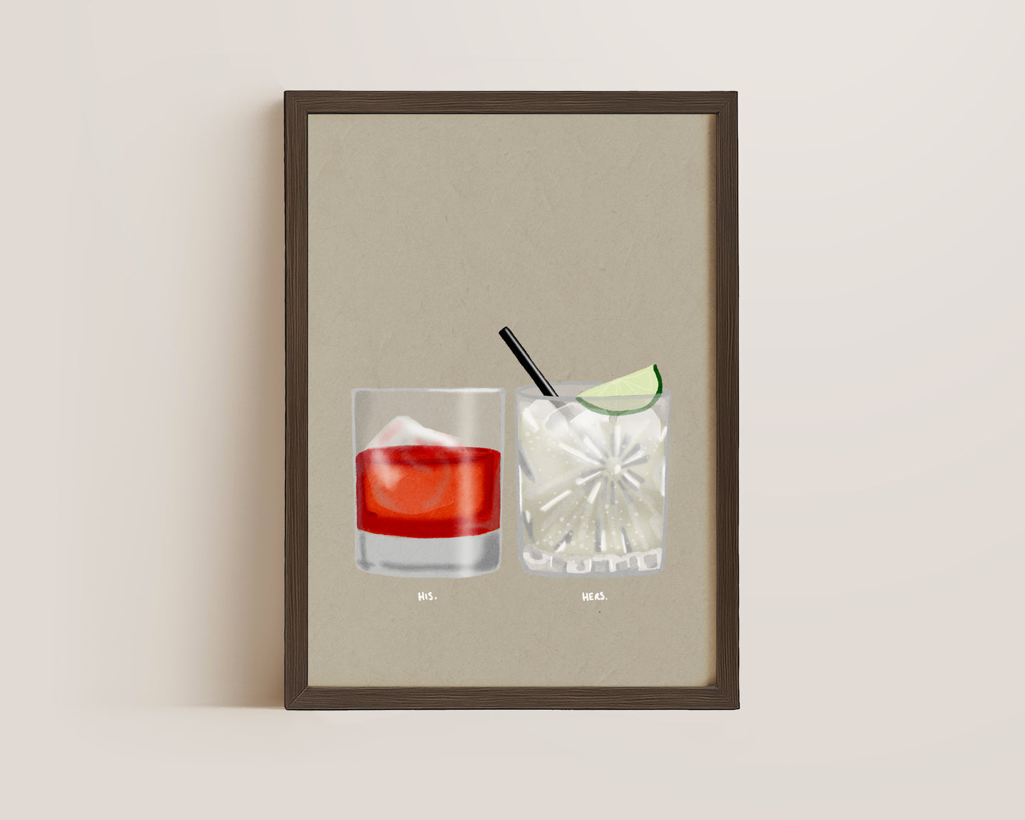 Negroni & Vodka Lime Soda Print