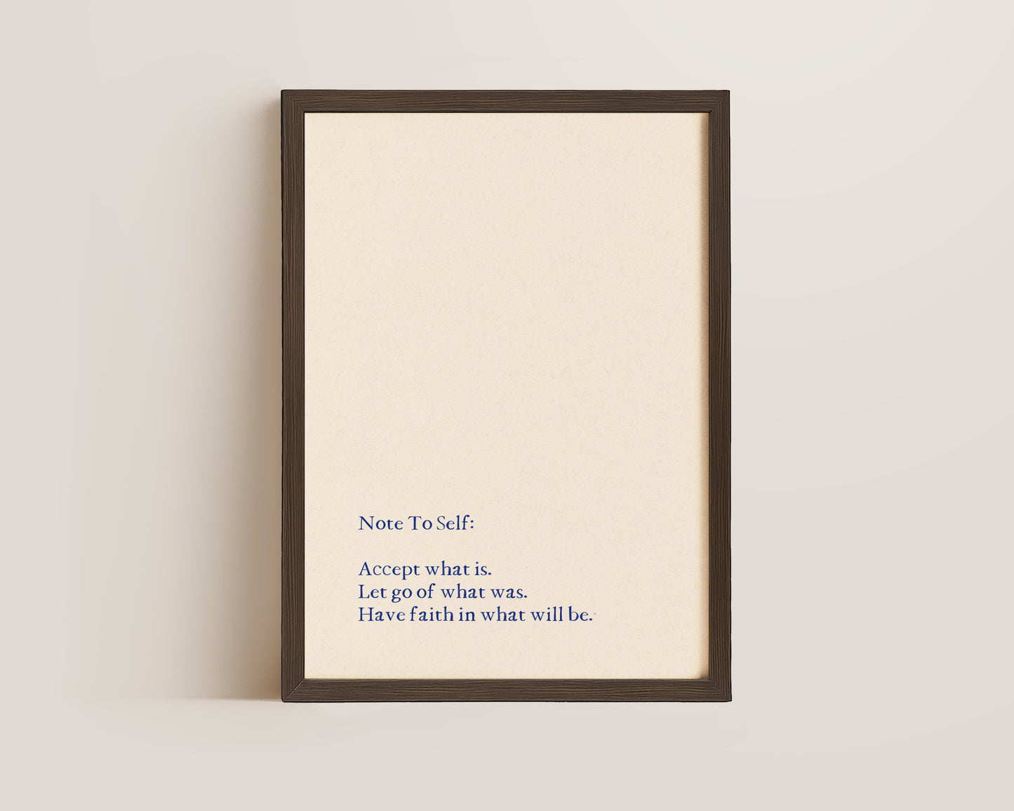 Note To Self Print