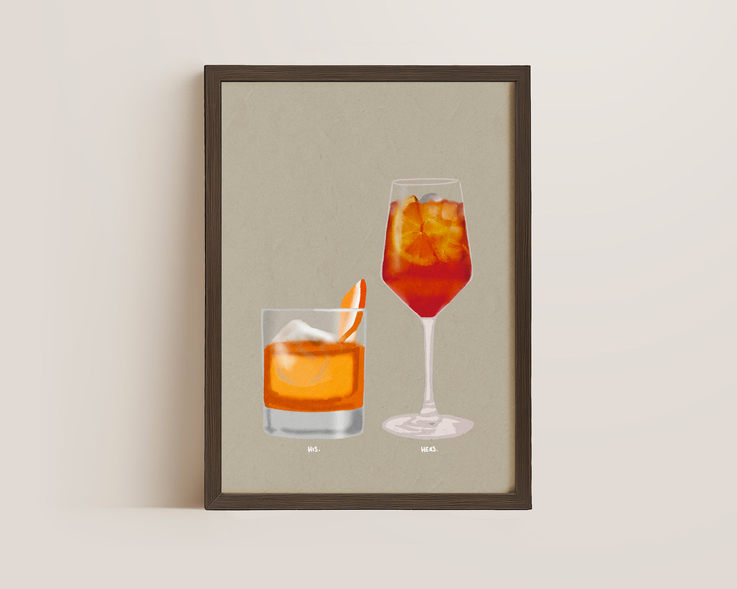 Old Fashioned & Aperol Spritz Print