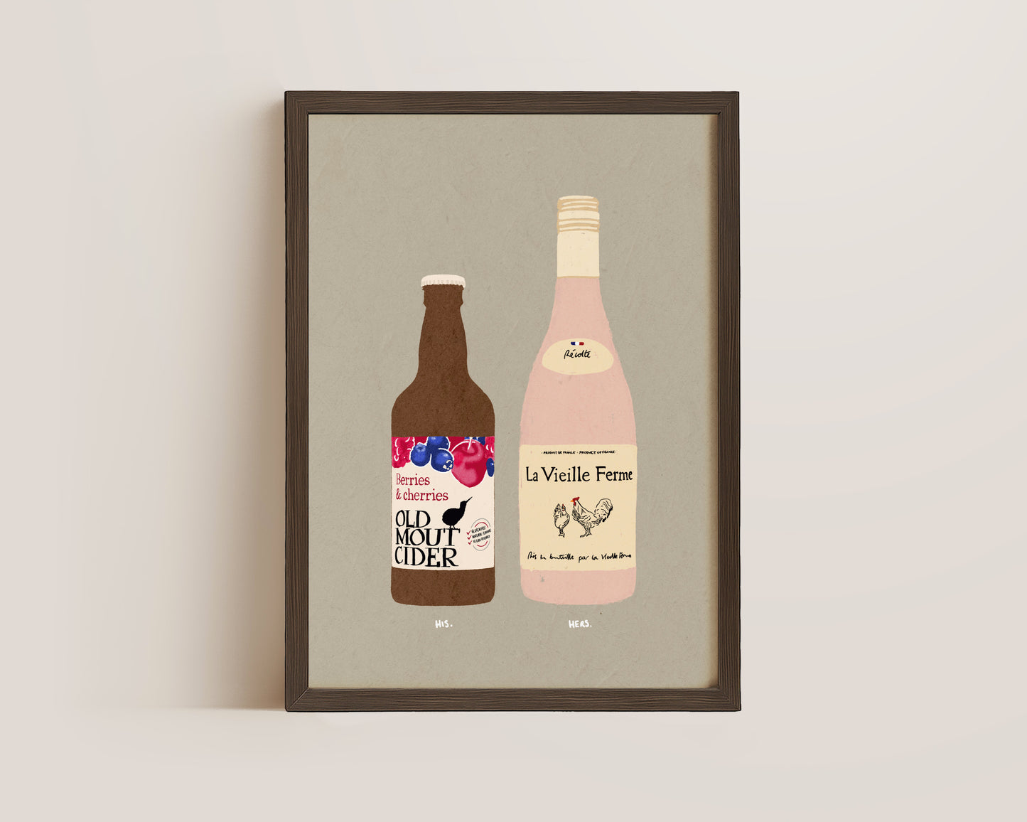 Old Mout Berries & Cherries & Chicken Wine Print