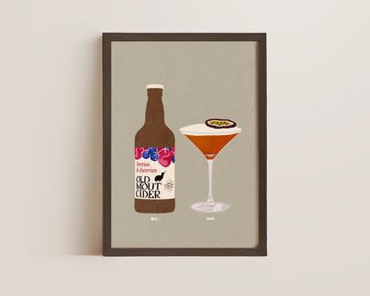 Old Mout Berries & Cherries & Pornstar Martini Print