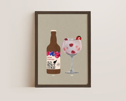 Old Mout BC & Pink Gin Print
