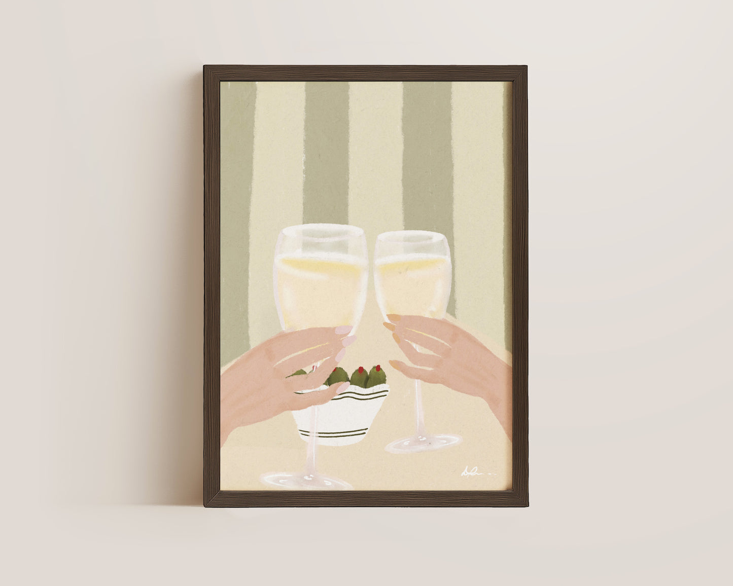 Olives & Wine Print