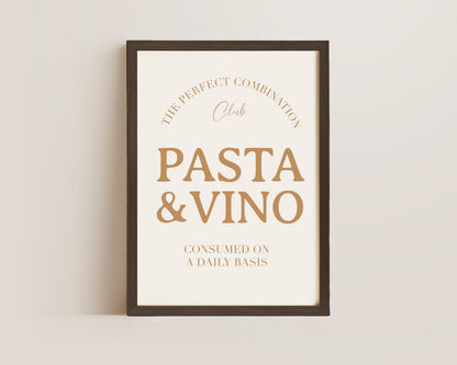 Pasta & Vino Print