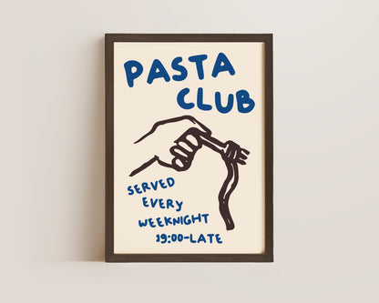 Pasta Club Blue Print
