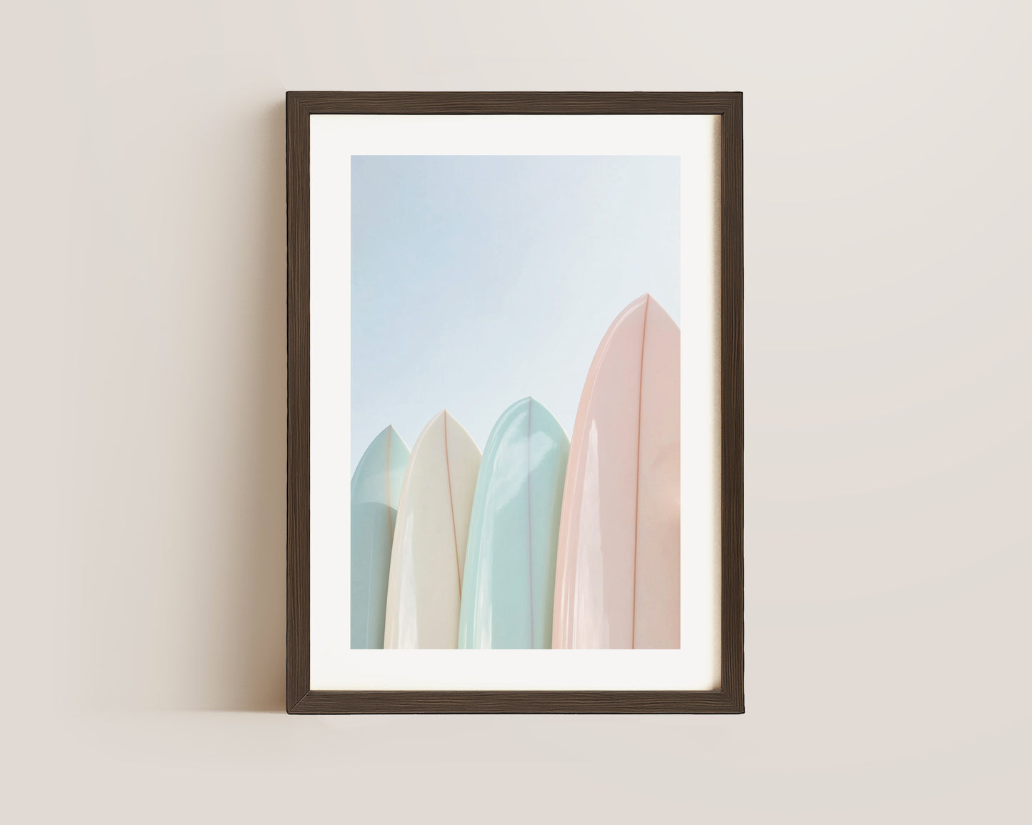Pastel Surfboards Print