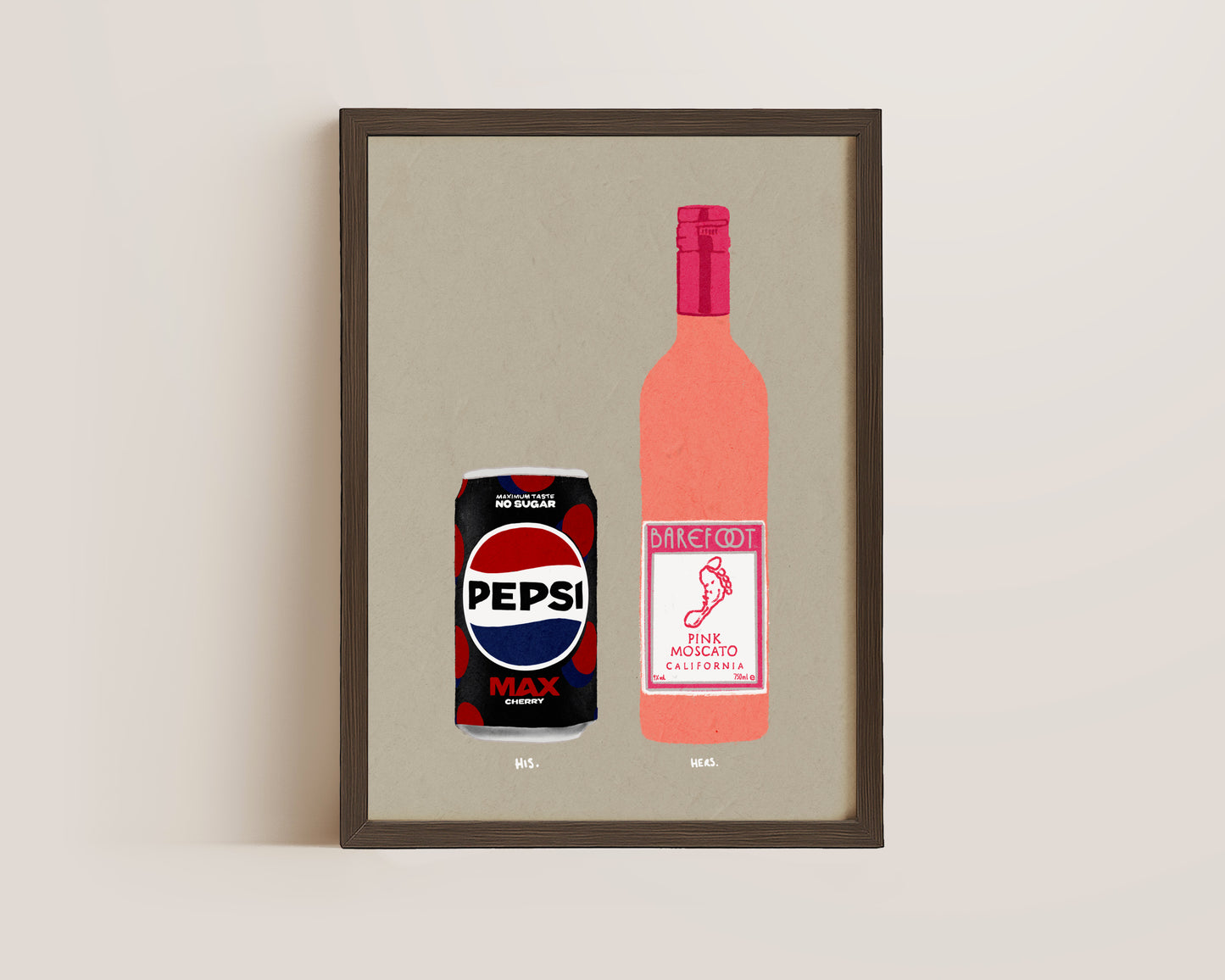 Pepsi Max Cherry & Pink Moscato Print