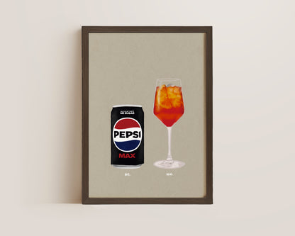 Pepsi Max & Aperol Spritz Print