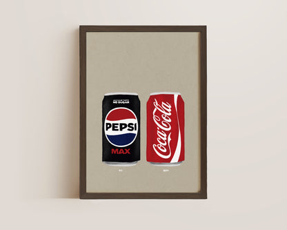 Pepsi Max & Coke Print