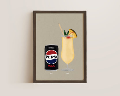 Pepsi Max & Pina Colada Print