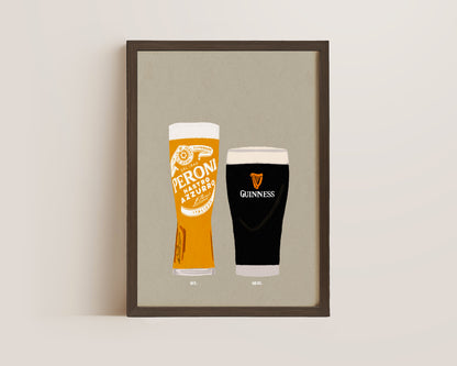Peroni & Guinness Print