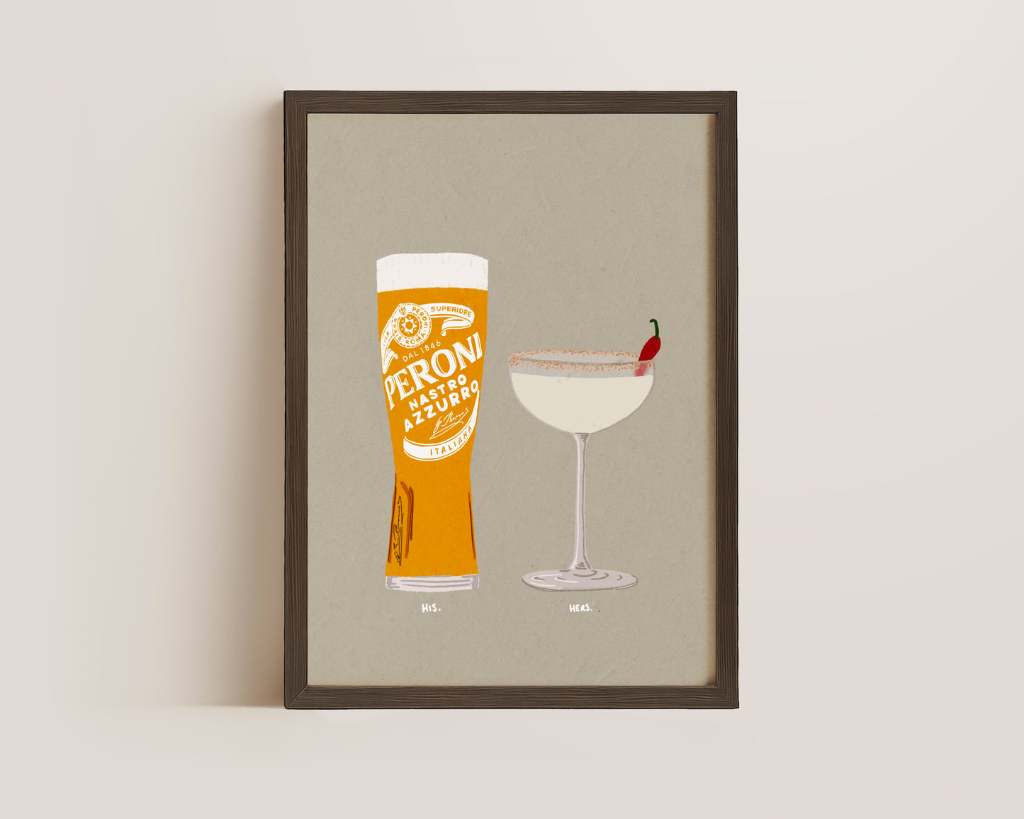 Peroni & Spicy Marg Print