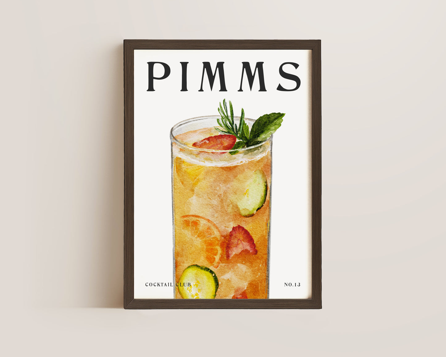 Pimms Cocktail Print