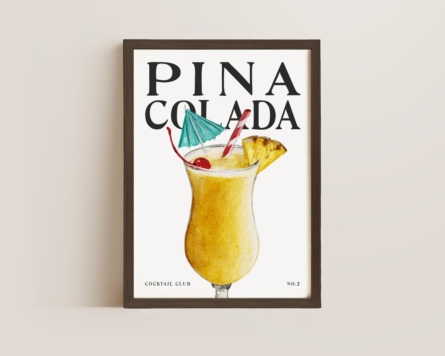 Pina Colada Cocktail Print