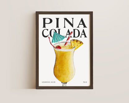 Pina Colada Cocktail Print