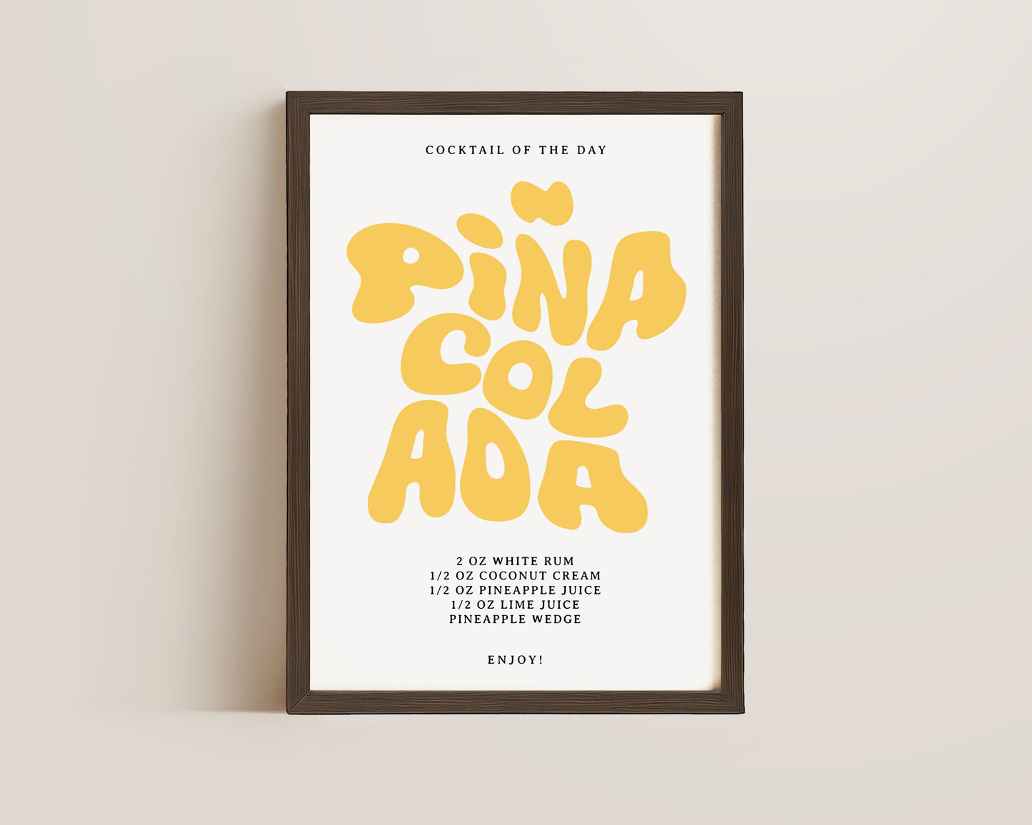 Pina Colada Recipe Print
