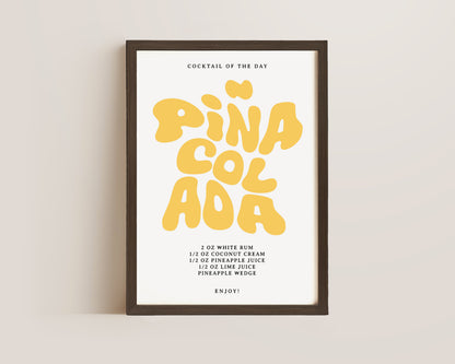 Pina Colada Recipe Print