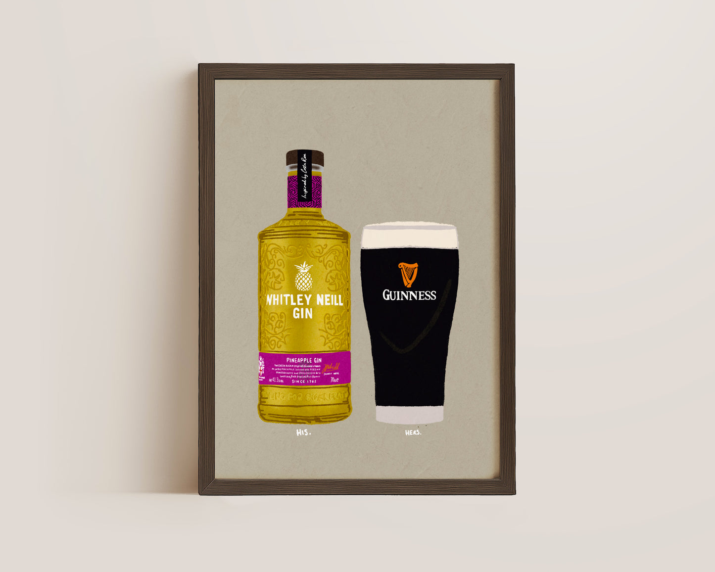 Whitley Neill Pineapple & Guinness Print