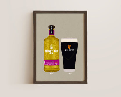 Whitley Neill Pineapple & Guinness Print