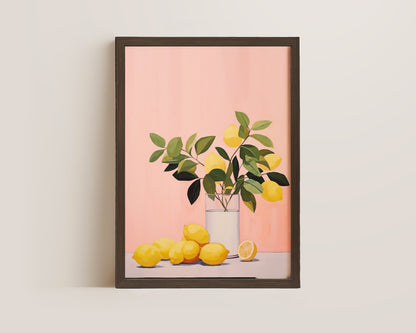 Pink Lemons Print