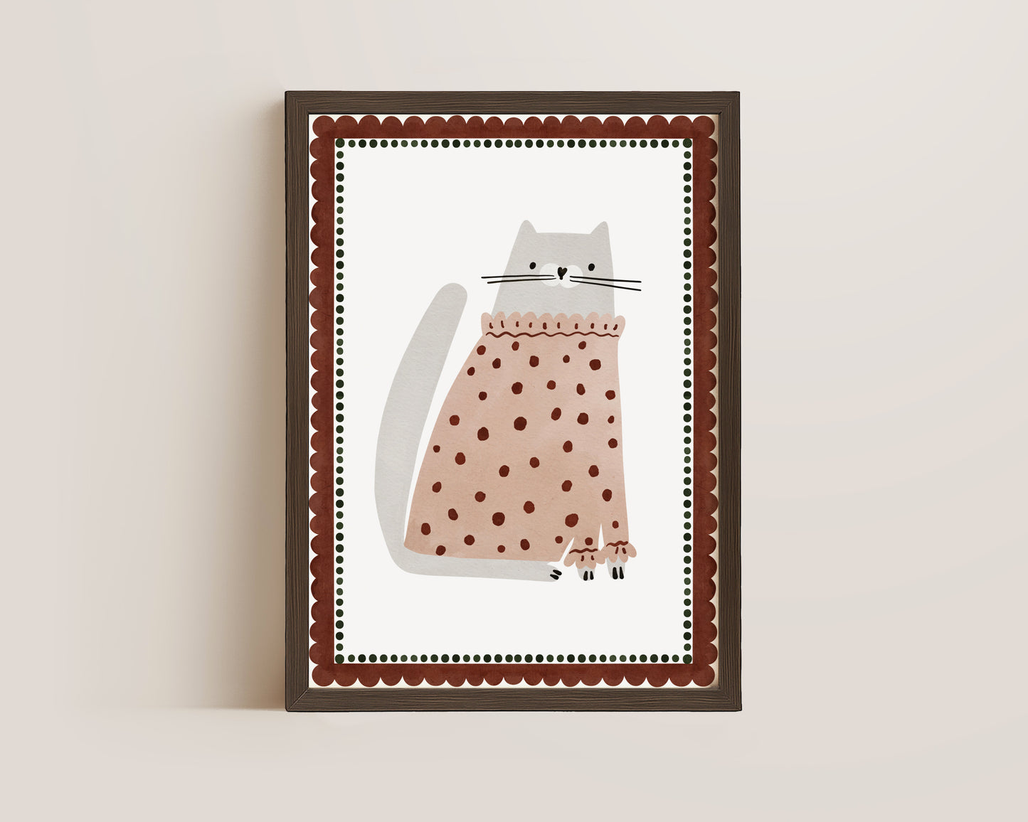 Pink Cat Print