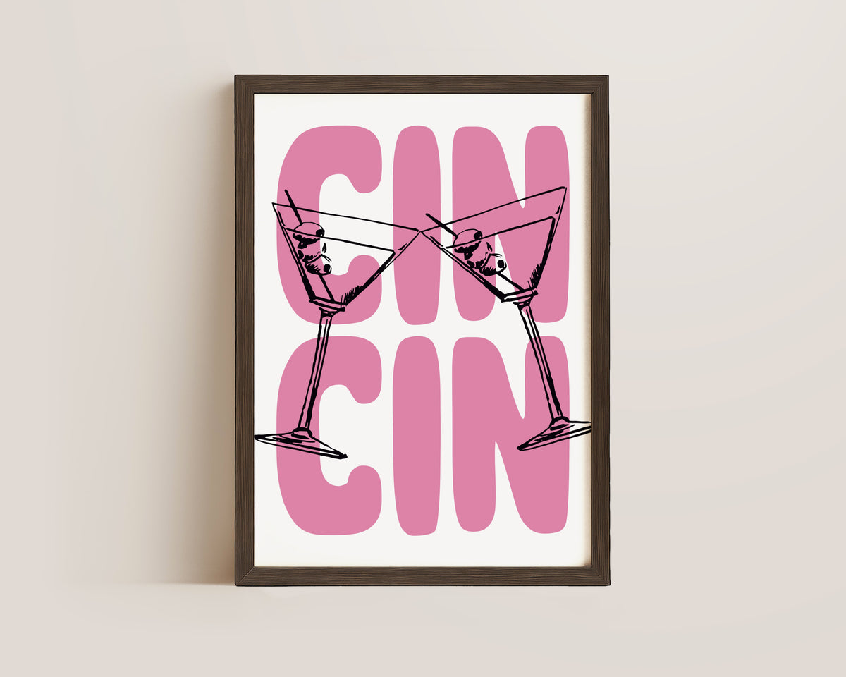 Cin Cin Pink Print