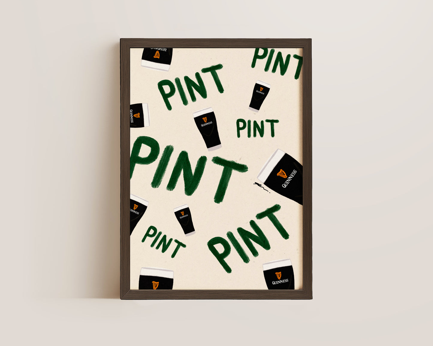 Pints Of Guinness Print