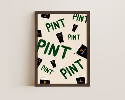 Pints Of Guinness Print