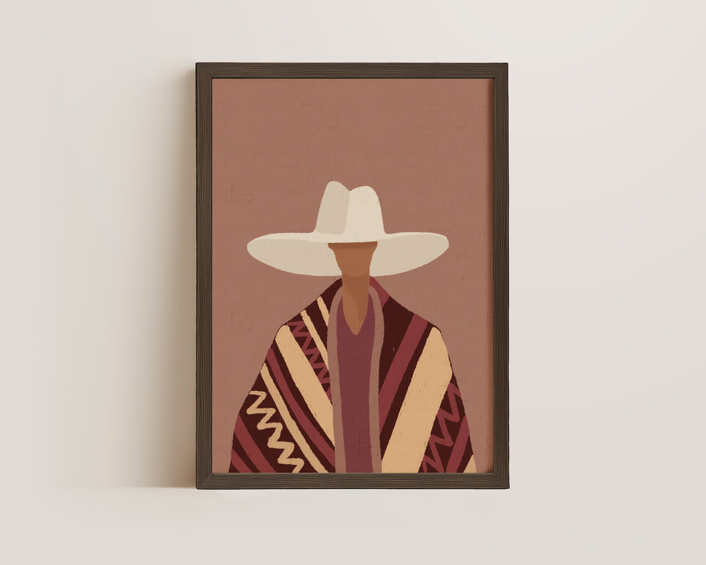 Poncho Cowgirl Print