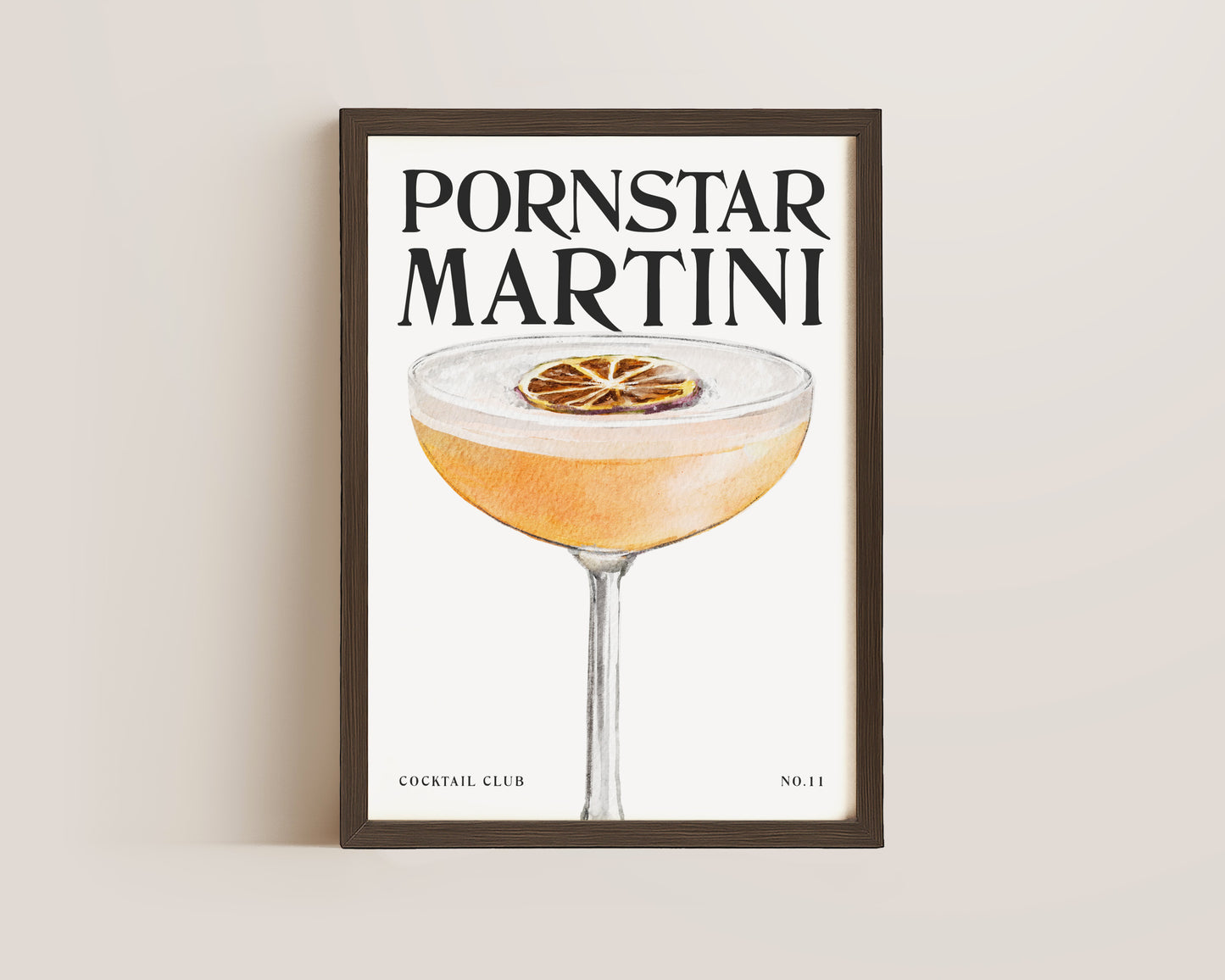 Pornstar Martini Cocktail Print