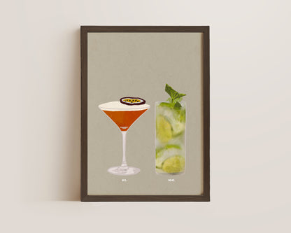 Pornstar Martini & Mojito Print
