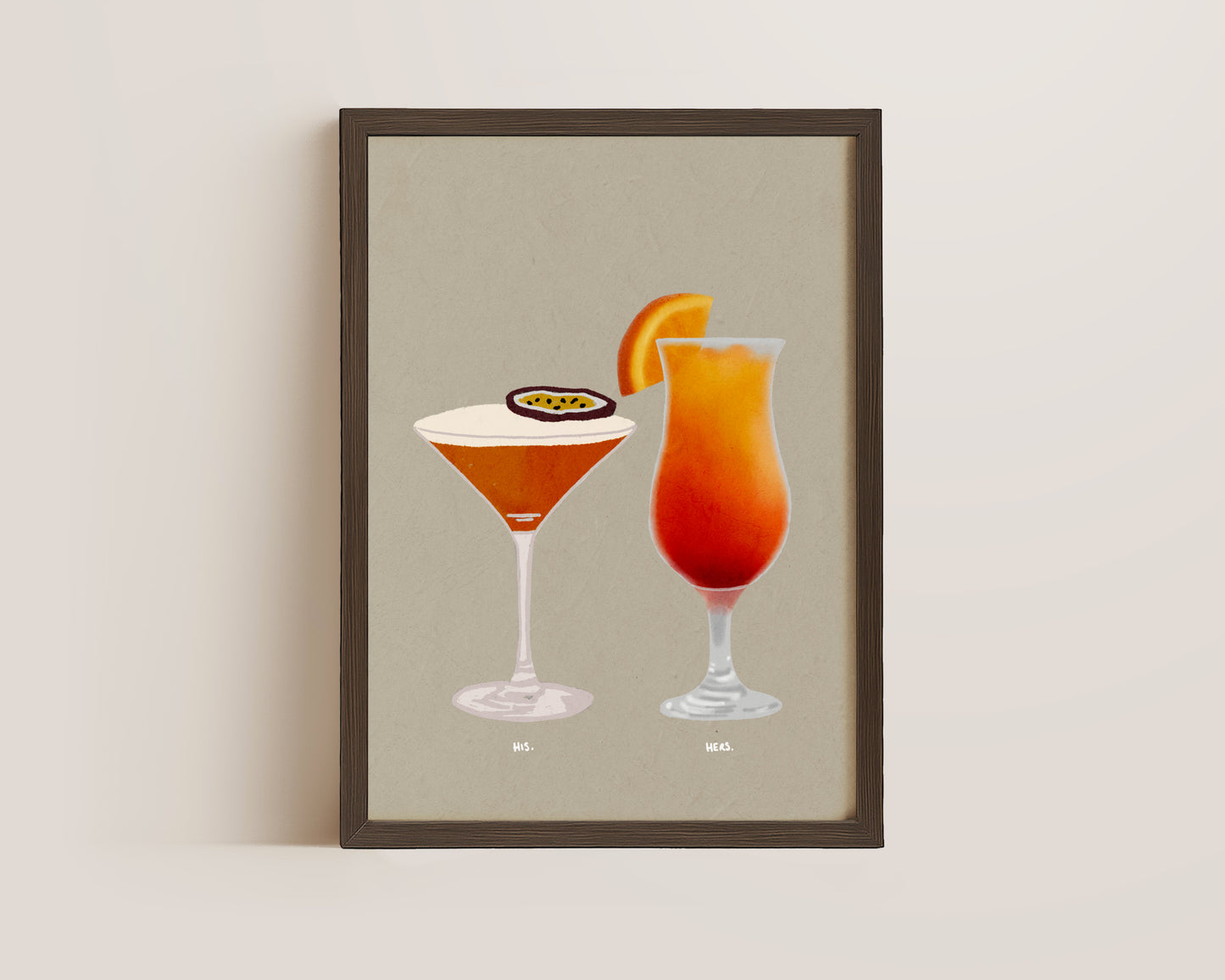 Pornstar Martini & Sex On The Beach Print
